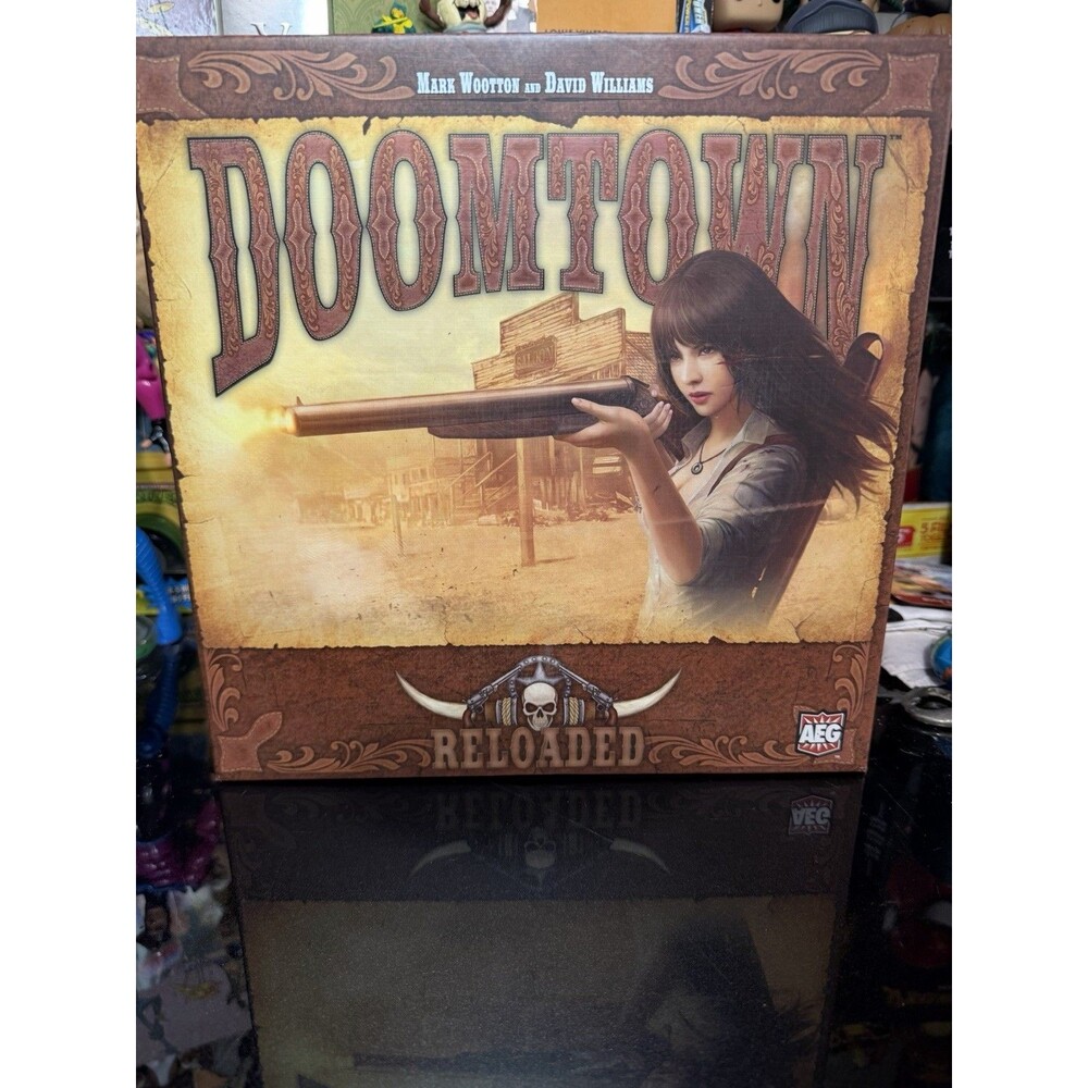 Doomtown Reloaded (AEG) board game, collectible card game, massive lot
